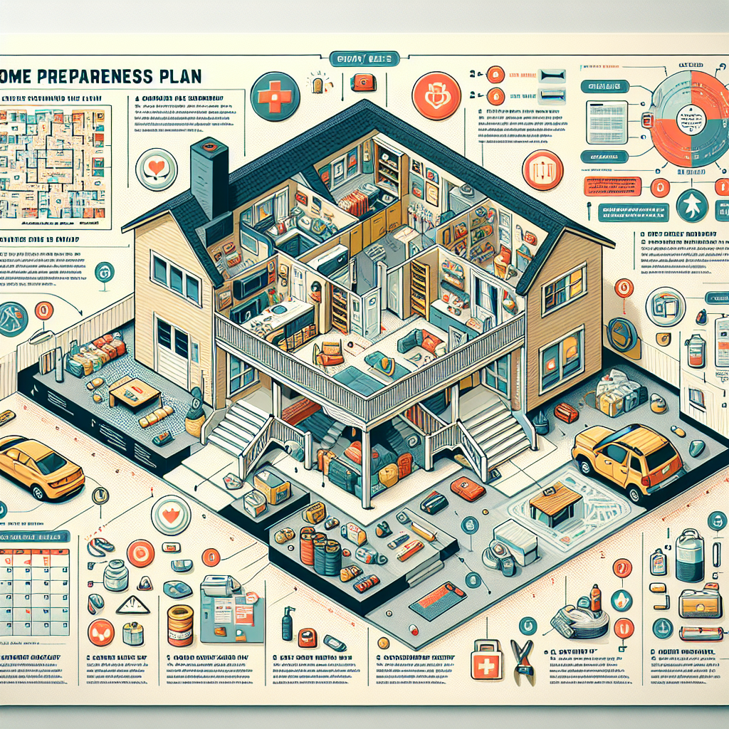 family discussing crisis preparedness home setting